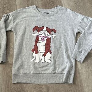 DNMX Bulldog Love at first site‎ sweater size small